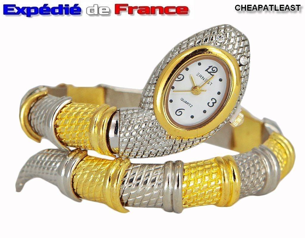 Montre discount serpent femme