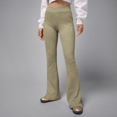 Legging Évasé À Taille Mi-Haute Jordan Brooklyn Essentials Pour Femme - Marron