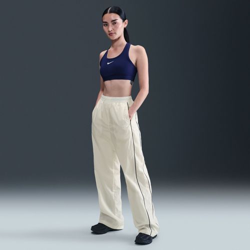 Pantalon Taille Haute En Tissu Tissé À Ourlet Ouvert Nike Windrunner Pour Femme - Blanc