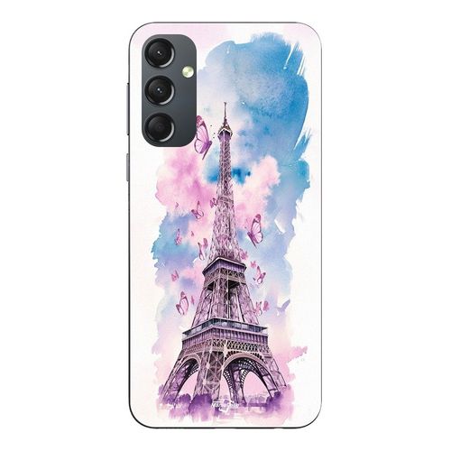 Coque Pour Samsung Galaxy S23 Fe Tour Eiffel Papillon Coloré Maniacase