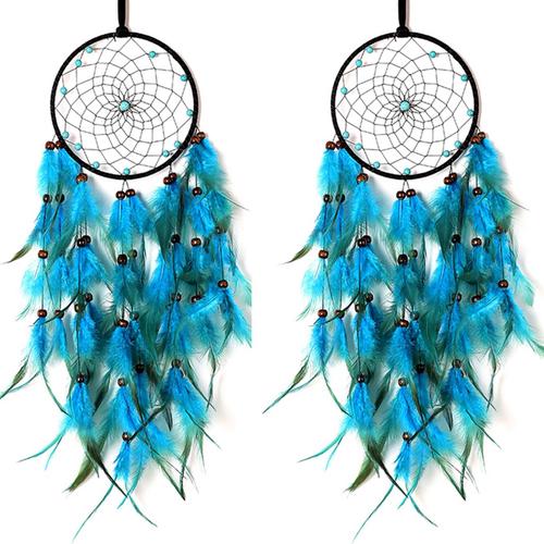 2X Wind Chime Ornements Pendentifs de Voiture Décoration de Maison de Vacances Dream Catcher