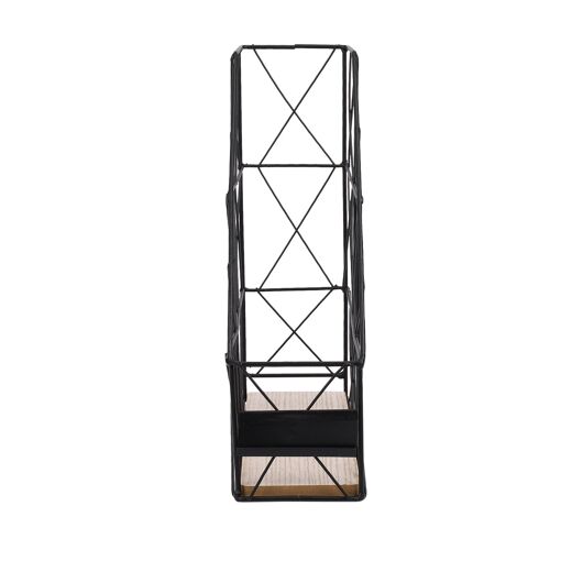 Support De Rangement Pliable Pour Raquettes – 10 à 15 Raquettes – Tissu/Métal – Blanc/Gris