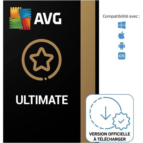 Antivirus Avg Ultimate 2024 (2 Ans / 5 Appareils ) - Version Dématérialisée