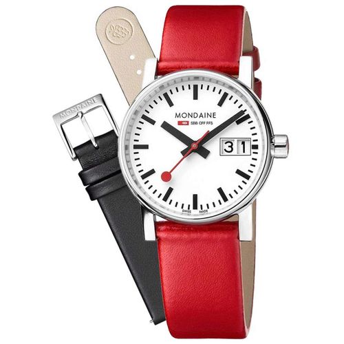 Ladies Watch Mondaine Mse.30210.Lcv.Set, Quartz, 30mm, 3atm