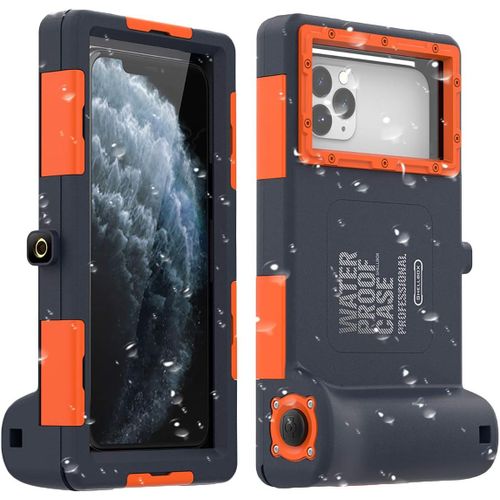 Checarzhn--No1-Universel Coque Étanche Et Anti-Choc Pour Iphone 11 Pro Xs Xr X 8 7 6s Plus Galaxy Note10 10 S9 S9 Jusqu'à 6.8 Pouces,Étanche Jusqu'à 15 M