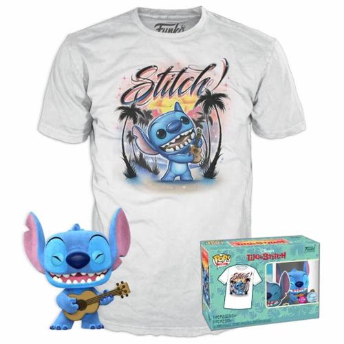 Disney - Pop N° Xxx - Ukelele Stitch (Flocked) +T-Shirt (M)