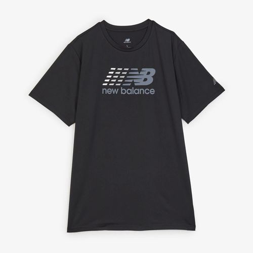 Tee Shirt Big Logo Noir/Blanc New Balance - Noir/Blanc - L