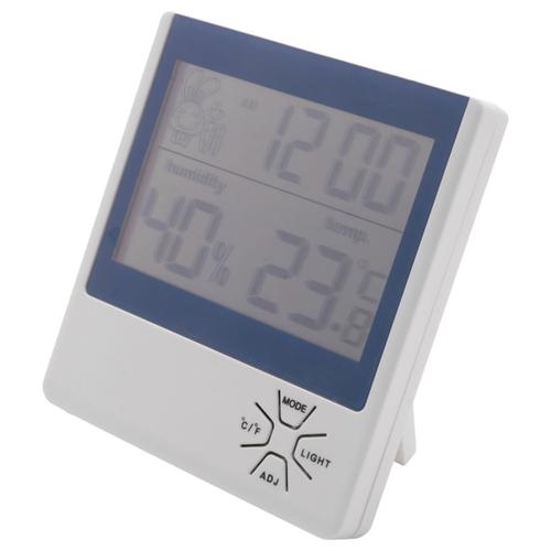 -290B LCD NuméRique TempéRature Humidité MèTre IntéRieur ExtéRieur HygromèTre ThermomèTre Station MéTéO avec Horloge