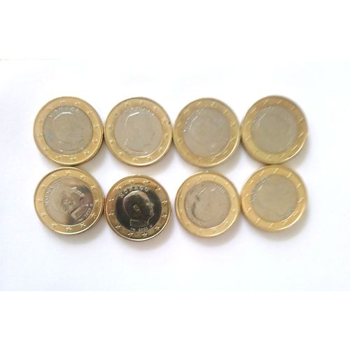 Lot 8 Pièces De 1 Euro Monaco