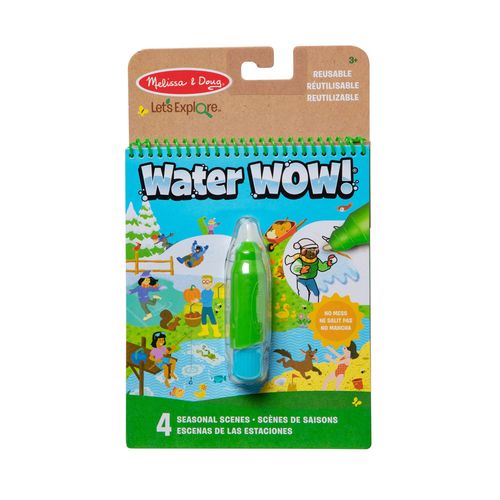 Melissa Doug Water Wow Saisons Deluxe Bloc D Activités De Coloriage Révélation L Eau Réutilisable 3 Loisirs Créatifs Pour Filles Et Garçons