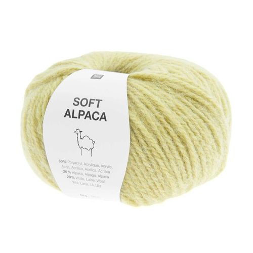 Pelote De Laine Et Alpaga Soft Alpaca - Rico Design. Color : 16 Citron
