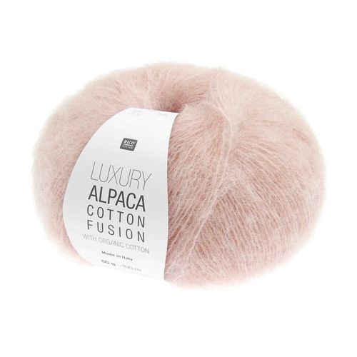 Coton Bio À Tricoter & Alpaga Luxury Alpaca Cotton Fusion ¿ Rico Design ¿ La Rencontre Parfaite Entre Fraîcheur, Douceur Et Luxe. Color : 02 Abricot