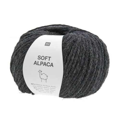 Pelote De Laine Et Alpaga Soft Alpaca - Rico Design. Color : 19 Ardoise