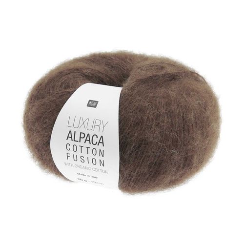 Coton Bio À Tricoter & Alpaga Luxury Alpaca Cotton Fusion ¿ Rico Design ¿ La Rencontre Parfaite Entre Fraîcheur, Douceur Et Luxe. Color : 03 Nougat