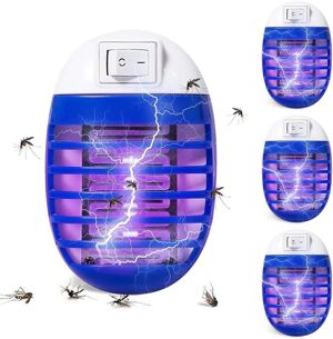 Lampe Anti-mouche électrique UV - Silencieuse, Sans Produits Chimiques, Pour Maison, Cuisine, Bureau, Chambre