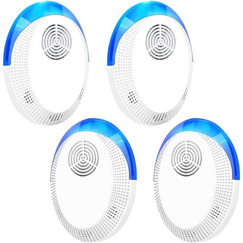 CHECARZHN--NO1-Répulsif Antiparasitaire À Ultrasons, Pièges À Souris Anti-Insectes Électroniques 4 Paquets Pour L'Intérieur, Plug-In Répulsif Contre Les Moustiques Et Les Araignées, Répulsif Efficace