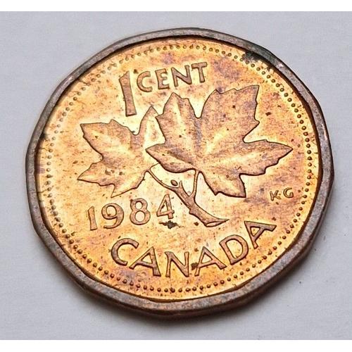 Pièce De Monnaie 1 Cent Élisabeth Ii 1984 Canada