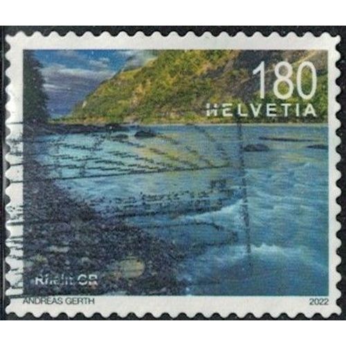 Suisse 2022 Oblitéré Used Fleuve Rhin Près De Coire Gr Paysage Rhein Y&t Ch 2685 Su