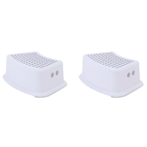 2x Chaise Antidérapante En Plastique, Tabouret Empilable Pour Enfants, Assistant Assistant Cuisine Salle De Bain Chaise De Toilette (Gris)