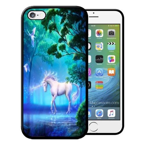 Pour Iphone 4 & 4s - Coque Iphone Et Samsung Licorne Romantique Vintage