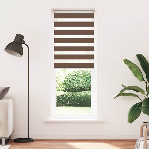 Vidaxl Store Zèbre Marron 70x200 Cm Largeur Du Tissu 65,9 Cm Polyester
