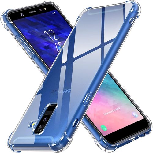 Kal-Coque Pour Samsung Galaxy A6+ 2018 / Samsung Galaxy A6 Plus 2018, Ultra Transparent Étui De Protection En Silicone Antichoc Avec Coins Renforcés, Clair Mince Souple Tpu Bumper Housse