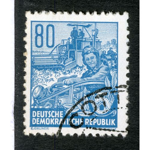 Timbre Oblitéré Deutsche Demokratische Republik, 80