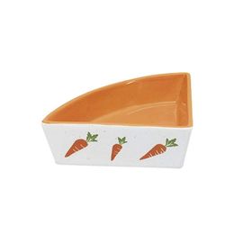 Nobby Rongeur Gamelle Carrée En Céramique Blanc Orange 12 X 12 X 5 Cm 0 25 L