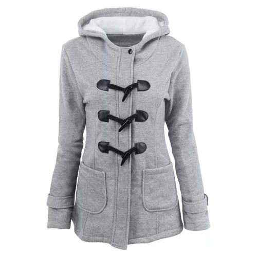 Manteau Femme Uni Veste Blouson À Capuche Grande Parka Vêtements Noir