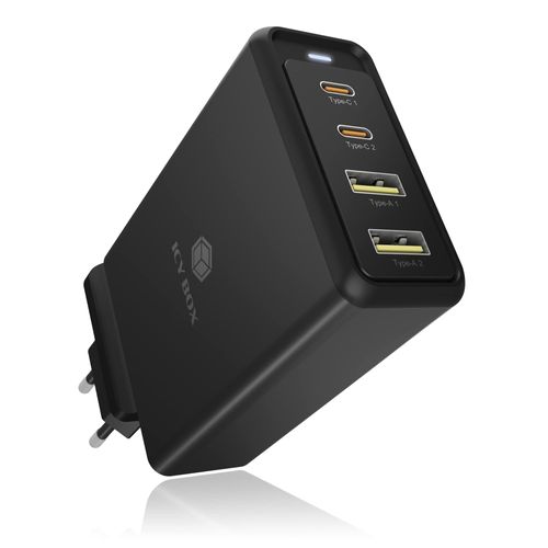 Adap Icy Box Power Supply 2x Usb-c, 2x Usb-a