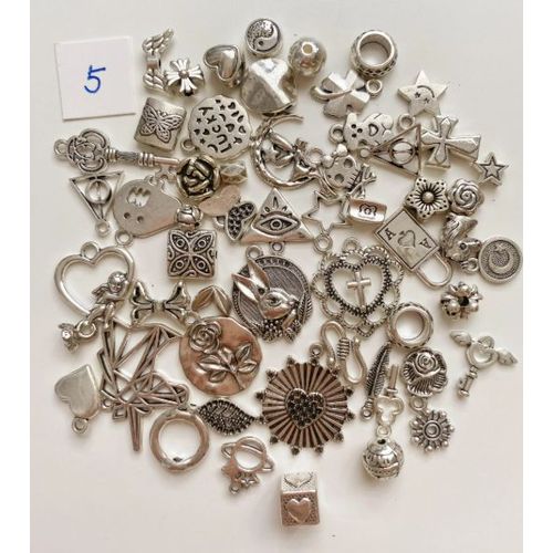 Materiaux Diy Accessoires En Alliage, Style Argent Tibetain Assorti Comme Montré Sur L’Image 50 G