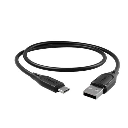 Câble USB-C vers USB-A Charge et Transfert 3A 60W Essentials 1m CYGNETT Noir