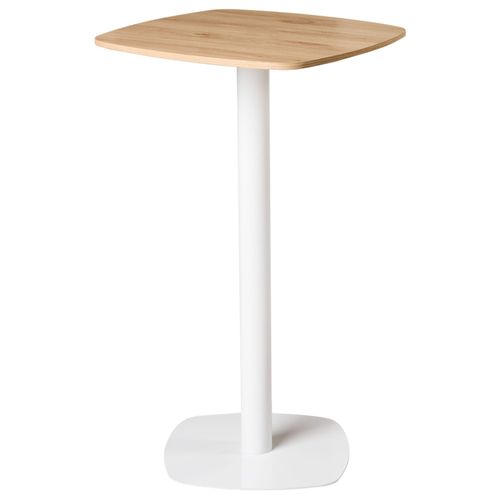 Table De Bar Morella Marron Clair/Blanc 60 Cm 60 Cm