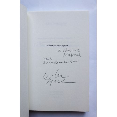 Milan Dargent Le Tournant De La Rigueur Avec Un Envoi Autographe Signé 2012 Le Dilettante