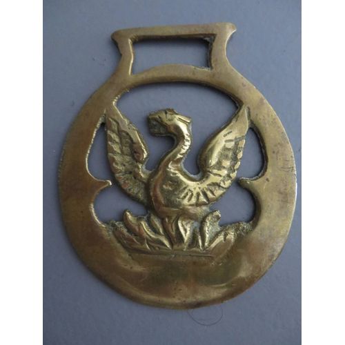 Ancien Décapsuleur Rond Oiseau Ailes Ouvertes Laiton