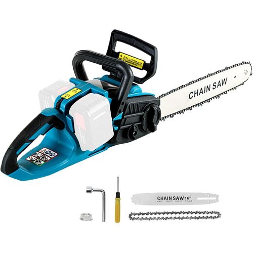 CHECARZHN--NO1-Tronçonneuse Électrique Sans Fil Compatible Avec Makita 18 V, 16 Pouces Tronçonneuse Électrique Sans Fil, Mini Scie À Chaîne, Tronçonneuse Sans Fil, Tronçonneuses Électriques Pour Le T