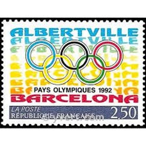 La France Et L'Espagne Payx Olympiques En 1992 À Barcelone Émission Commune France/Espagne Année 1992 N° 2760 Yvert Et Tellier Luxe