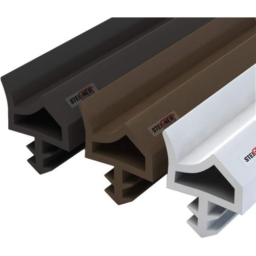 Joint de Porte et de Fenêtre STD06 5 m 12 mm Joint d'Étanchéité en Caoutchouc Noir PVC Aluminium