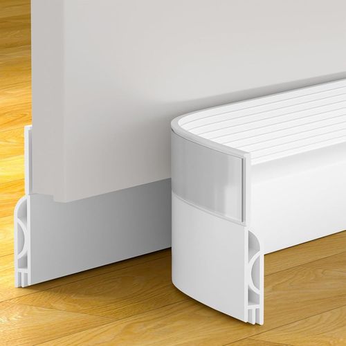 Boudin de porte autocollant en silicone,pour isolation acoustique,protection contre le froid,pour économiser de l'énergie,1 m.[V91]