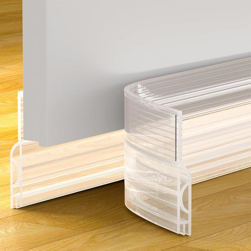 Boudin de porte autocollant en silicone,pour isolation acoustique,protection contre le froid,pour économiser de l'énergie,1 m.[V90]