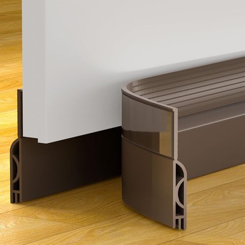 Boudin de porte autocollant en silicone,pour isolation acoustique,protection contre le froid,pour économiser de l'énergie,1 m.[V92]