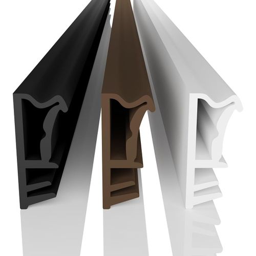 Joint de fenêtre-Largeur de rainure : 5 mm-Pliage : 12 mm-En TPE-Joint de fenêtre en bois de qualité supérieure (blanc 5 m)