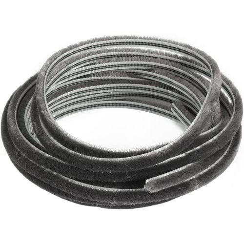 Brosse de protection contre les intempéries,6 m (L)x7 mm (l)x6 mm (T) adhésif pour cadre de fenêtre-Bande d'étanchéité en feutre haute densité-Boudin de porte