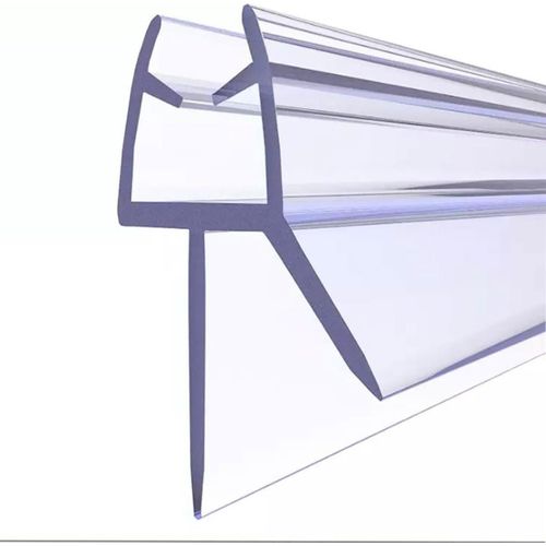 Joint de douche pour portes en verre de 6 à 8 mm-Lèvre en caoutchouc extra épaisse (12 mm)-100 % étanche et durable-Montage facile-Convient pour toutes les douches et baignoires (1.[V83]