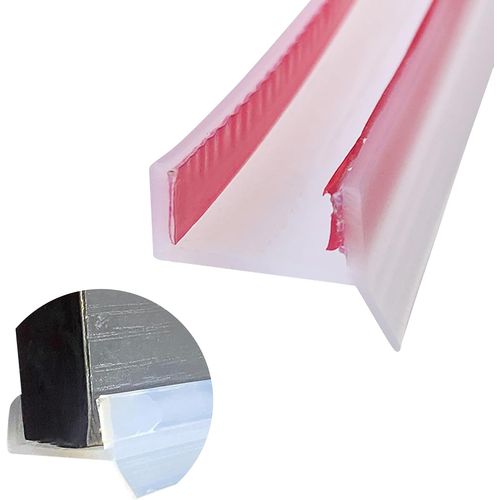 Bande d'étanchéité flexible en caoutchouc de silicone pour plinthes de cuisine 15 mm/16 mm/17 mm pour salle de bain et cuisine (2 m)