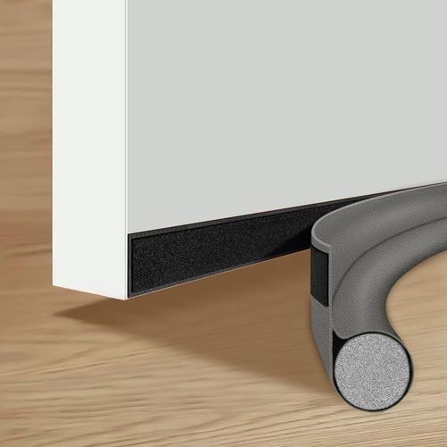 Boudin de Porte 96 cm Boudin de Porte unilatéral Boudin de Porte Boudin de Porte sous la Porte Boudin de Porte pour réduire Le Bruit Chaleur Anti-poussière (Gris)