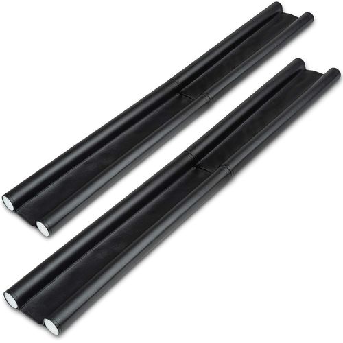 Boudin de Porte Isolant Froid-Set de 2-Boudin Porte Isolation Efficace-Ajustable pour Porte Jusqu`à 90cm-Bas de Porte Isolant-Anti Courant D`air Porte-Coupe Vent Porte