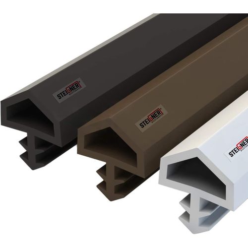 Joint de Porte et de Fenêtre STD05 5 m 12 mm Joint d'Étanchéité en Caoutchouc Noir PVC Aluminium