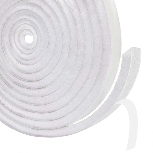 Joint brosse porte coulissante,9 mm(B)x9 mm(D) x6M(L) Joint Fenetrepour Lsolation Phonique Porte,volet isolant.[V32]