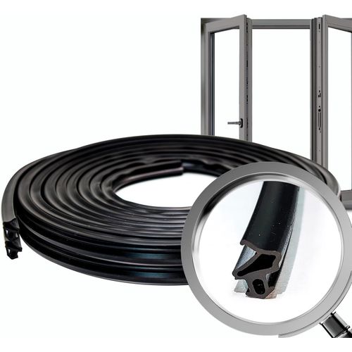 Joint De Fenêtre S-1172 (5mts)|Joint Fenetre Pvc Conçu Pour Une Étanchéité Parfaite. Joint Caoutchouc De Qualité Supérieure,Résistant Aux Intempéries Et Durable Pour Toutes Vos Installations,Epdm